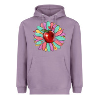 Lavender teacher apple Heavyweight Hoodie - MaliasSmallBusiness