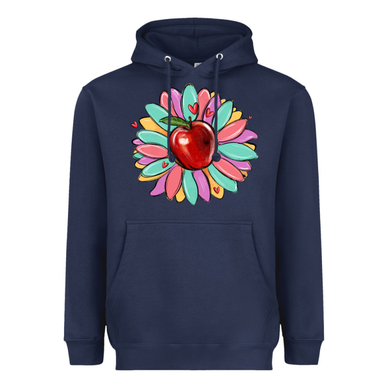 Teacher Apple Heavyweight Hoodie by MaliasSmallBusiness | Teevron