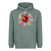 Sage teacher apple Heavyweight Hoodie - MaliasSmallBusiness