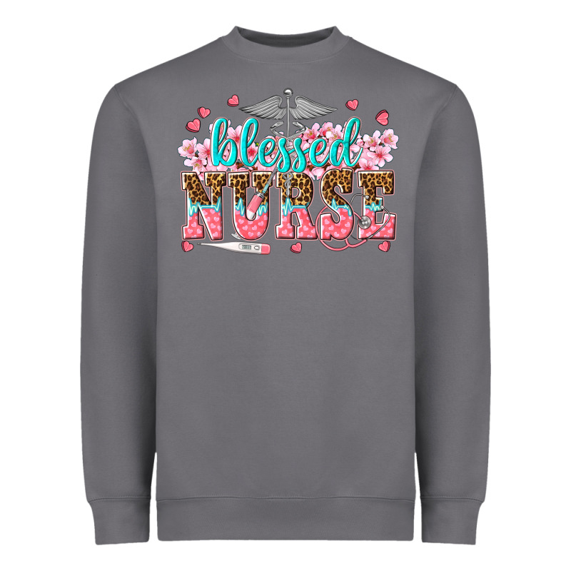 Blessed Nurse Heavyweight Sweatshirt by texasbilliewilder | Teevron