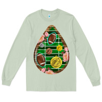 Matcha american football and western roses teardrop Long Sleeve Tee - BundleAndBundleShop