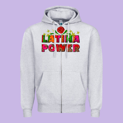 Latina Power Zipper Hoodie Designed By Adodesignshop
