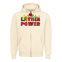 Sandshell latina power Zipper Hoodie - AdoDesignShop