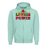 Seafoam latina power Zipper Hoodie - AdoDesignShop