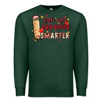 Sports Green little miss 100 days smarter Premium Sweatshirt - MaliasSmallBusiness