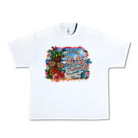 White hello summer Urban Heavy Tee - SublimationCraftShop