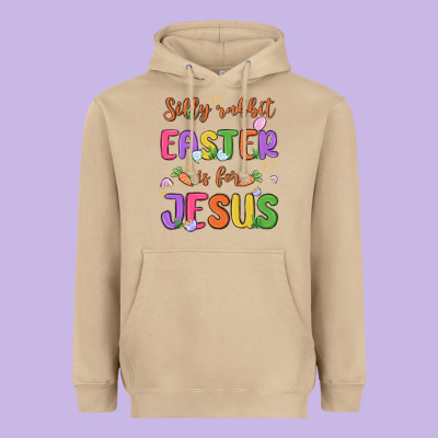 Silly Rabbit Easter Is For Jesus Heavyweight Hoodie Designed By Maliassmallbusiness