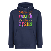 Navy silly rabbit easter is for jesus Heavyweight Hoodie - MaliasSmallBusiness