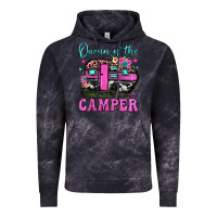Cloud Black queen of the camper Vintage Hoodie - JahusDesignShop