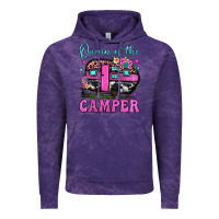 Cloud Purple queen of the camper Vintage Hoodie - JahusDesignShop