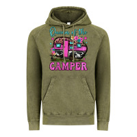 Vintage Olive queen of the camper Vintage Hoodie - JahusDesignShop