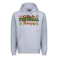 Heather Grey football therapy Premium Hoodie - BundleAndBundleShop