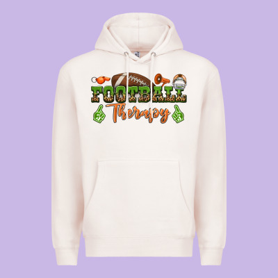 Football Therapy Premium Hoodie Designed By Bundleandbundleshop