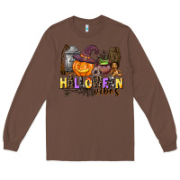 Chestnut halloween vibes Long Sleeve Tee - AdoDesignShop