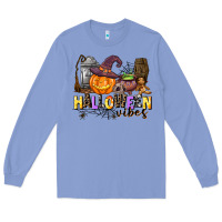 Colony Blue halloween vibes Long Sleeve Tee - AdoDesignShop