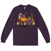 Plum halloween vibes Long Sleeve Tee - AdoDesignShop