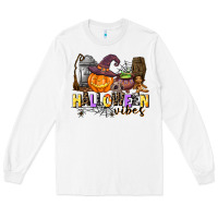 White halloween vibes Long Sleeve Tee - AdoDesignShop
