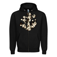 Black cowhide cactus Zipper Hoodie - JahusDesignShop