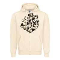 Sandshell cowhide cactus Zipper Hoodie - JahusDesignShop