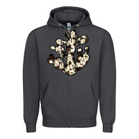 Smoke cowhide cactus Zipper Hoodie - JahusDesignShop