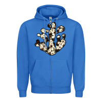 True Royal cowhide cactus Zipper Hoodie - JahusDesignShop