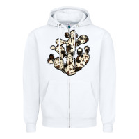 White cowhide cactus Zipper Hoodie - JahusDesignShop