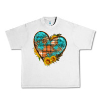 Lunar Rock fall pattern heart with sunflower Urban Heavy Tee - HRA Design Shop