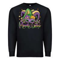 Black mardi gras Premium Sweatshirt - MaliasSmallBusiness