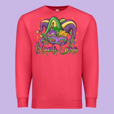 Mardi Gras Premium Sweatshirt Designed By Maliassmallbusiness