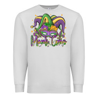 Dove Grey mardi gras Premium Sweatshirt - MaliasSmallBusiness