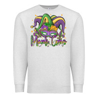 Oatmeal Heather mardi gras Premium Sweatshirt - MaliasSmallBusiness