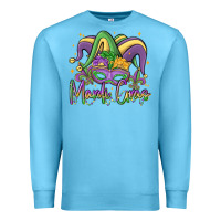 Ocean Blue mardi gras Premium Sweatshirt - MaliasSmallBusiness