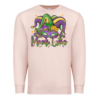 Pale Pink mardi gras Premium Sweatshirt - MaliasSmallBusiness