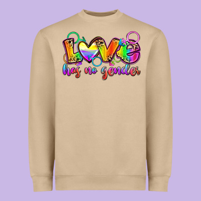 Love Has No Gender Heavyweight Sweatshirt Designed By Zillion Design Studio