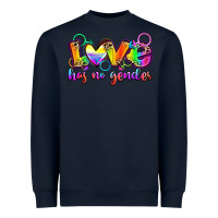 Navy love has no gender Heavyweight Sweatshirt - Zillion Design Studio