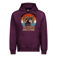 Mauve Wine Because Goats Are Freaking Awesome Urban Hoodie - Bettercallsaul