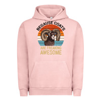 Pigment Salmon Because Goats Are Freaking Awesome Urban Hoodie - Bettercallsaul