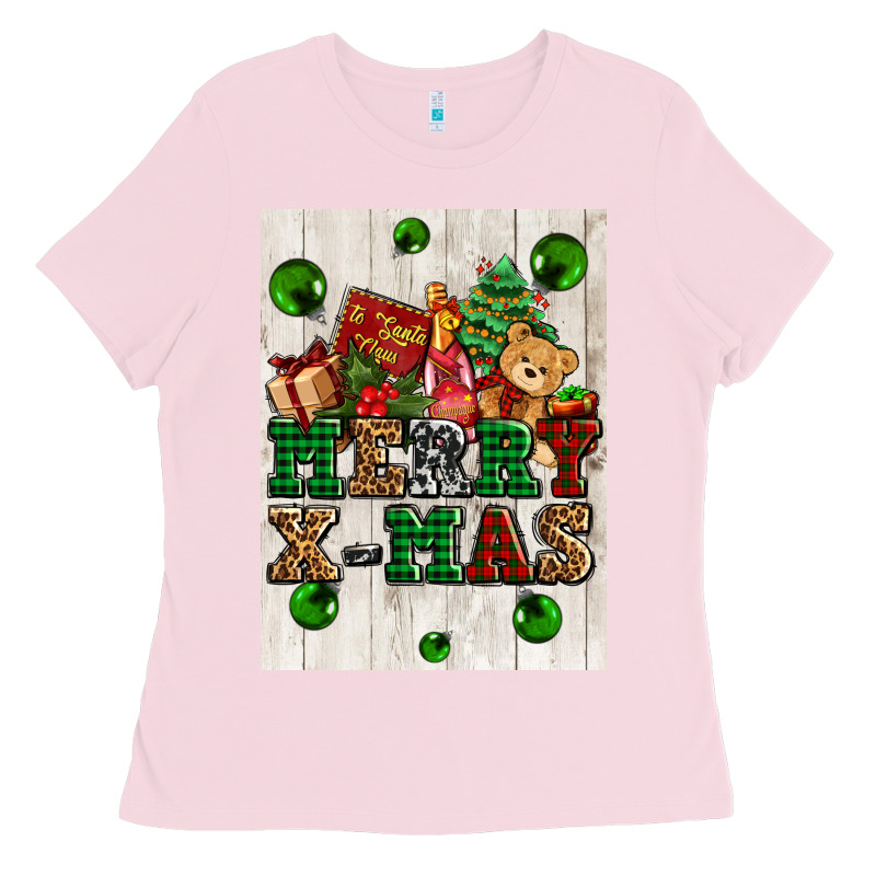 Merry Xmas Ladies Tee by AdoDesignShop | Teevron