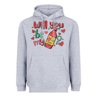 Heather Grey will you be my Heavyweight Hoodie - MaliasSmallBusiness