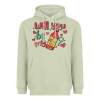Matcha will you be my Heavyweight Hoodie - MaliasSmallBusiness