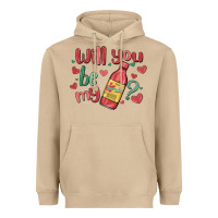 Mushroom will you be my Heavyweight Hoodie - MaliasSmallBusiness
