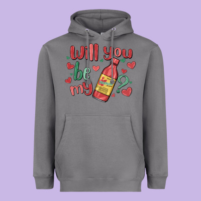 Will You Be My Heavyweight Hoodie Designed By Maliassmallbusiness