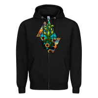 Black cactus1 Zipper Hoodie - JahusDesignShop