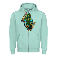 Seafoam cactus1 Zipper Hoodie - JahusDesignShop