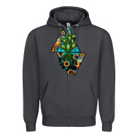 Smoke cactus1 Zipper Hoodie - JahusDesignShop