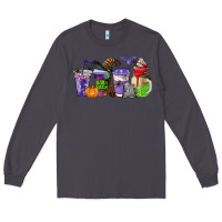 Smoke halloween coffee cups Long Sleeve Tee - AdoDesignShop