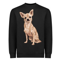 Black chihuahua Heavyweight Sweatshirt - RanaPortraitStore