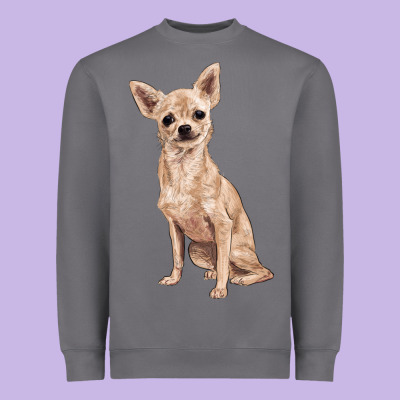 Chihuahua Heavyweight Sweatshirt Designed By Ranaportraitstore