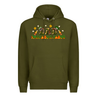 Army Green american football dad libbey glass Premium Hoodie - BundleAndBundleShop