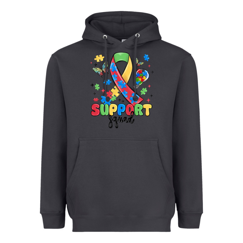Support Squad Autism Heavyweight Hoodie by MaliasSmallBusiness | Teevron